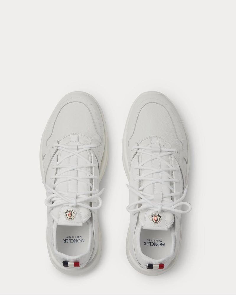 Moncler Anakin Textured-Leather and Rubber  White low top sneakers - 6