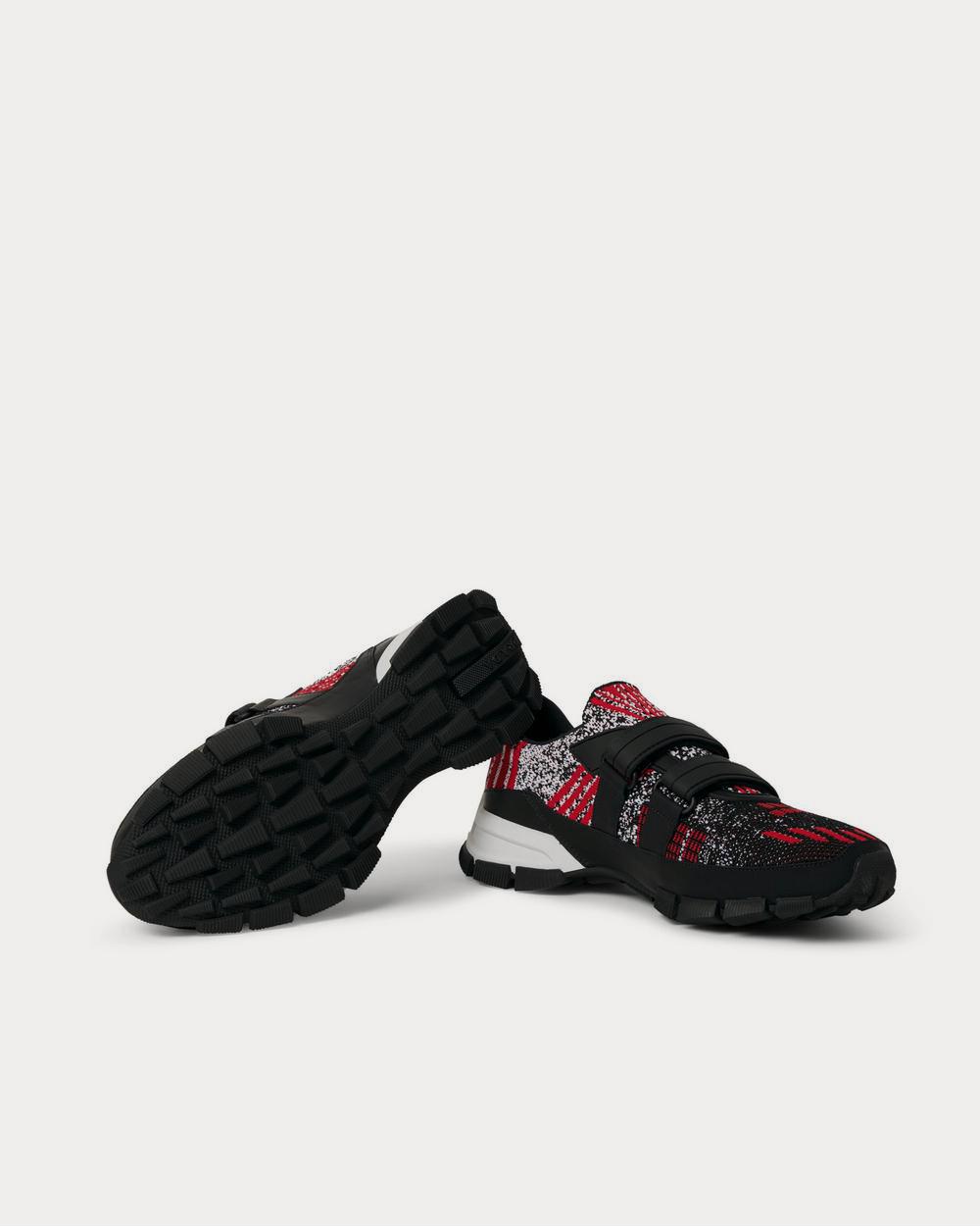 Prada Trail Rubber-Trimmed Mesh  Red low top sneakers - 3