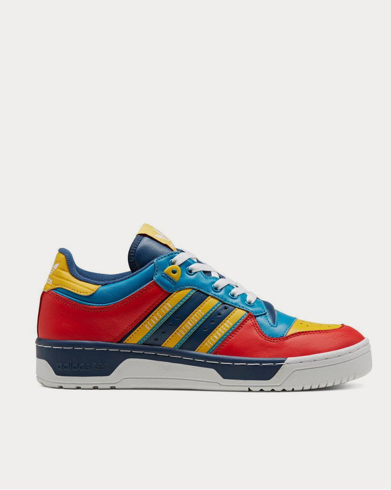 Adidas x Human Made Rivalry Colour-Block Leather  Red low top sneakers - 1