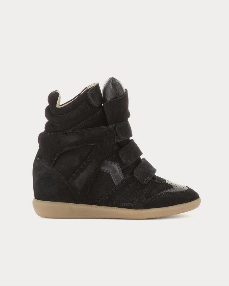 Isabel Marant Bekett leather and suede black High Top Sneakers - 1