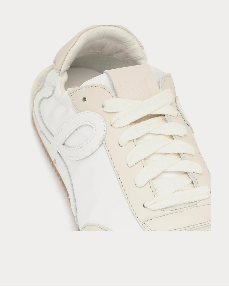 Loewe Ballet Runner leather and suede White Low Top Sneakers - 4