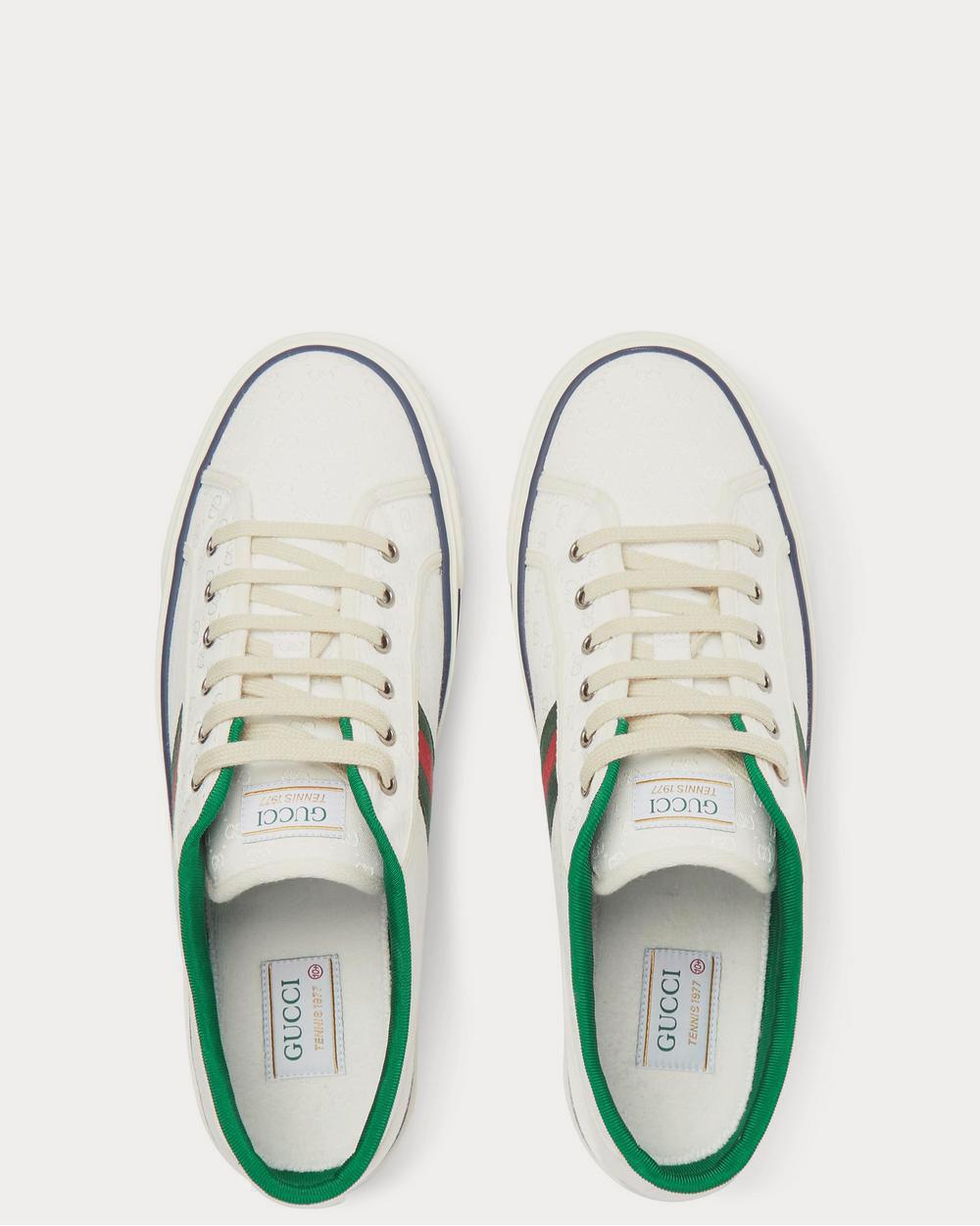 Gucci Mignon Webbing-Trimmed Jacquard  White low top sneakers - 6