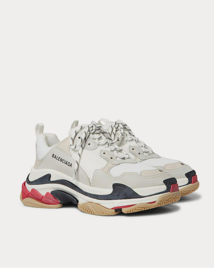 Balenciaga Triple S Leather and Mesh Sneakers