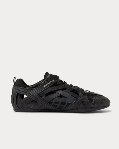 Balenciaga Drive Mesh and Rubber  Black low top sneakers