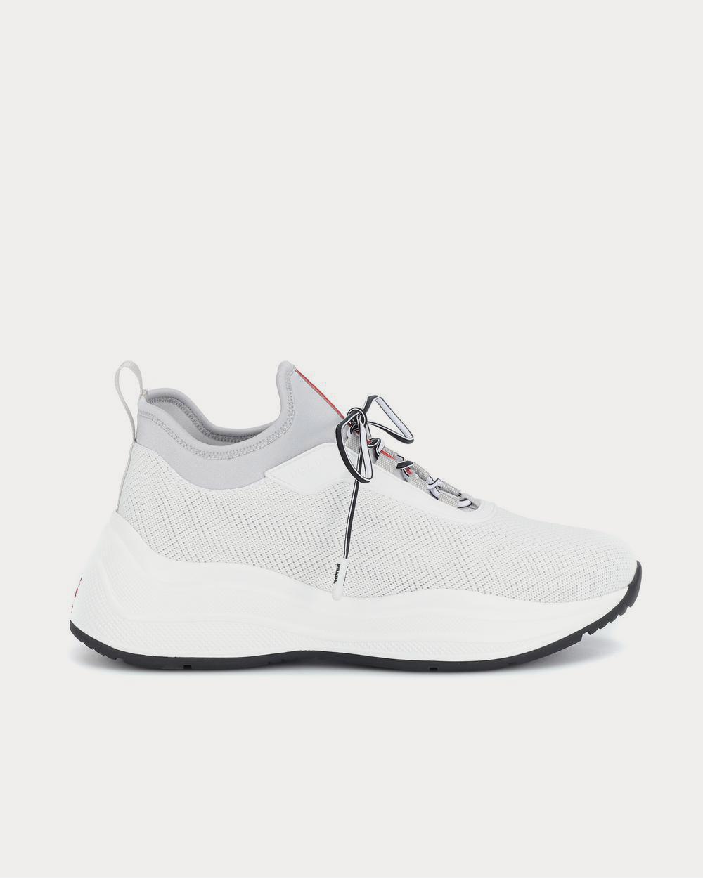 Prada mesh and outlet neoprene sneakers