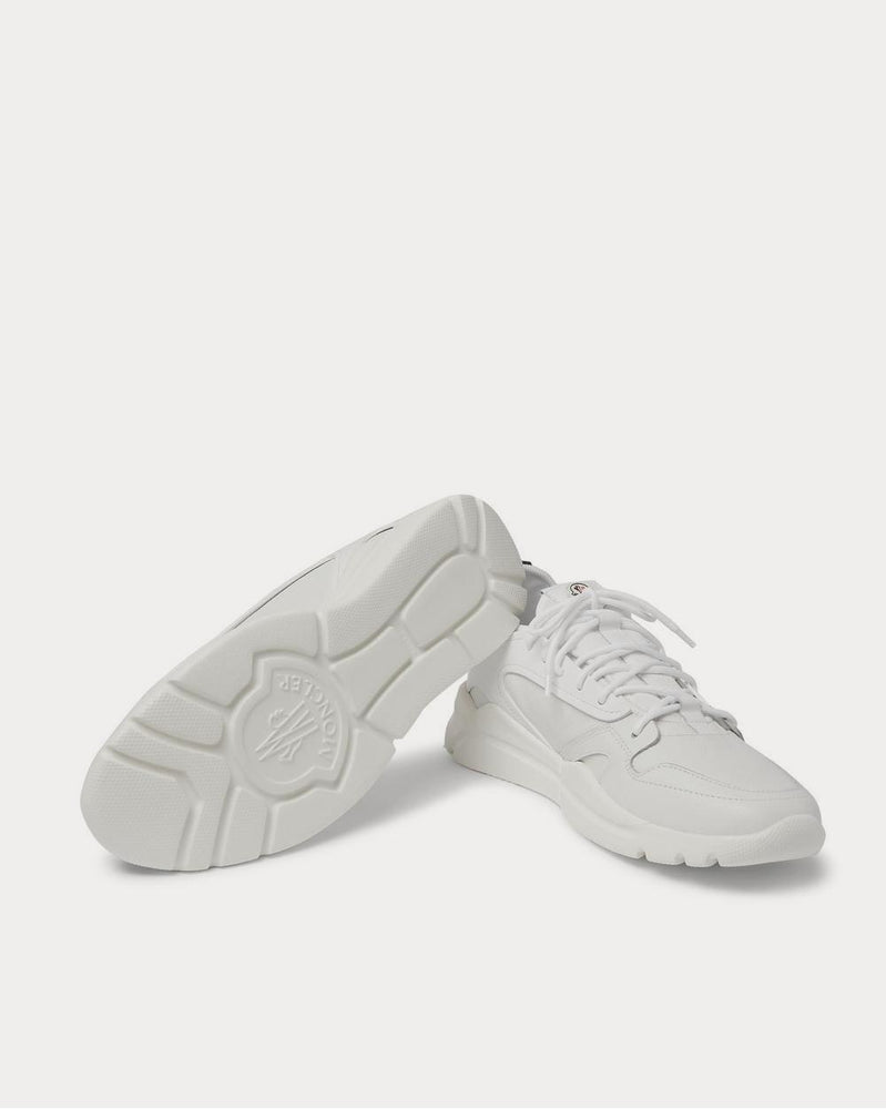 Moncler Anakin Textured-Leather and Rubber  White low top sneakers - 3