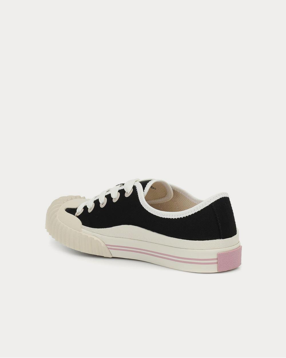 Acne Studios Canvas Black Low Top Sneakers - 3