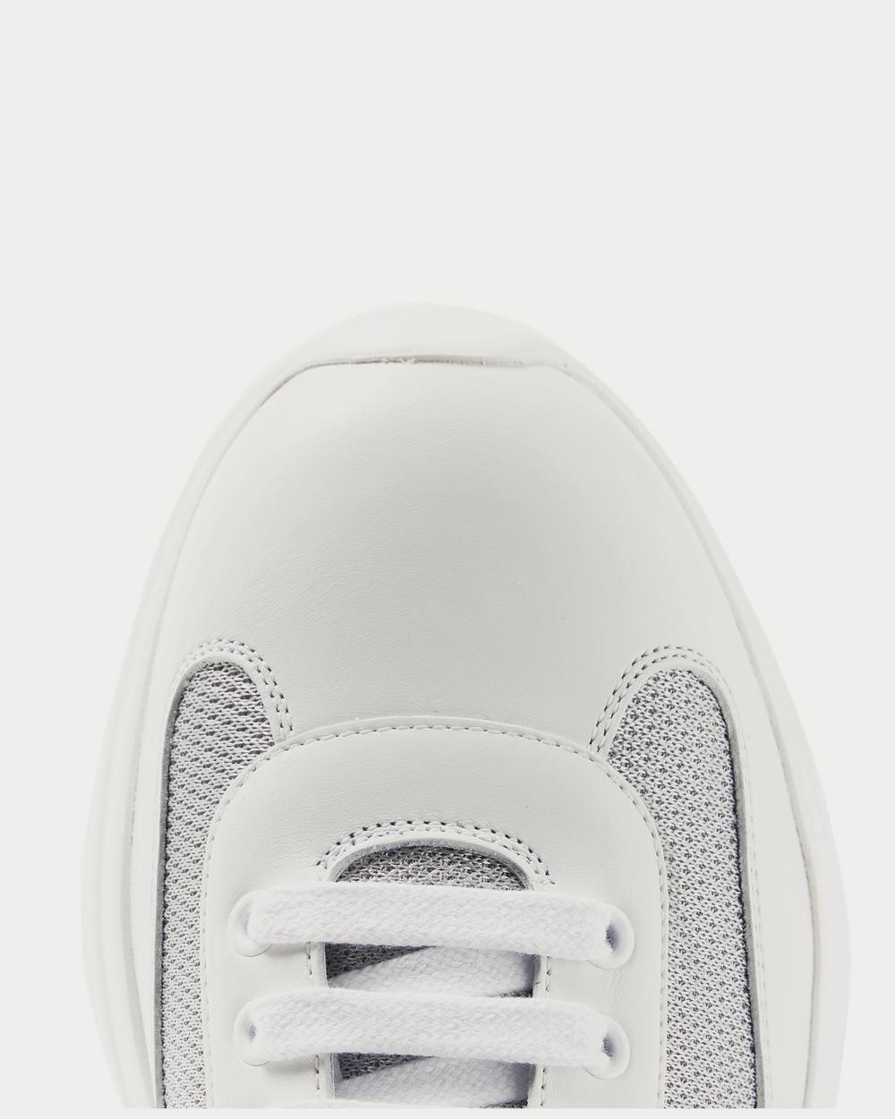 Prada America's Cup Leather and Mesh  White low top sneakers - 5