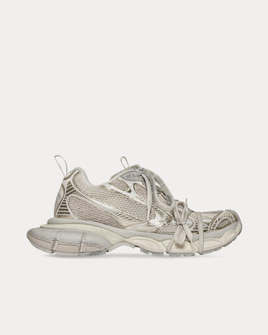 Balenciaga 3XL Mesh & Polyurethane Beige Low Top Sneakers