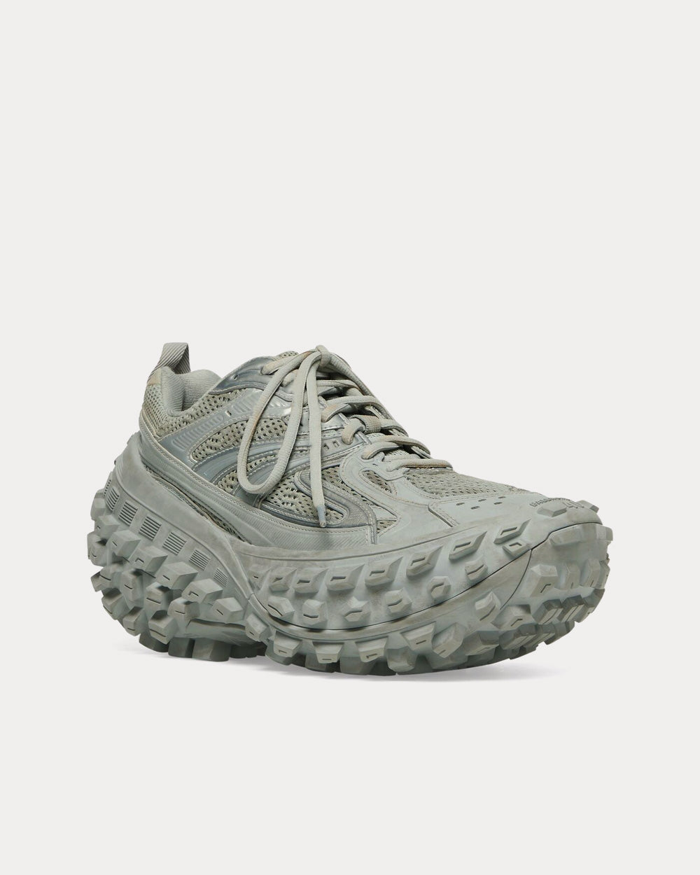 Balenciaga Bouncer Mesh & Nylon Grey Low Top Sneakers - 3