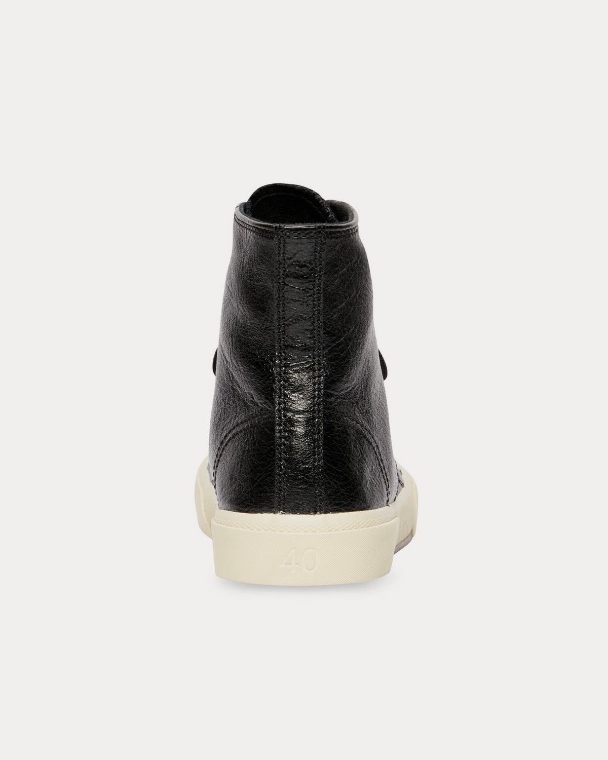 Balenciaga Paris Arena Lambskin & Rubber Black High Top Sneakers - 4