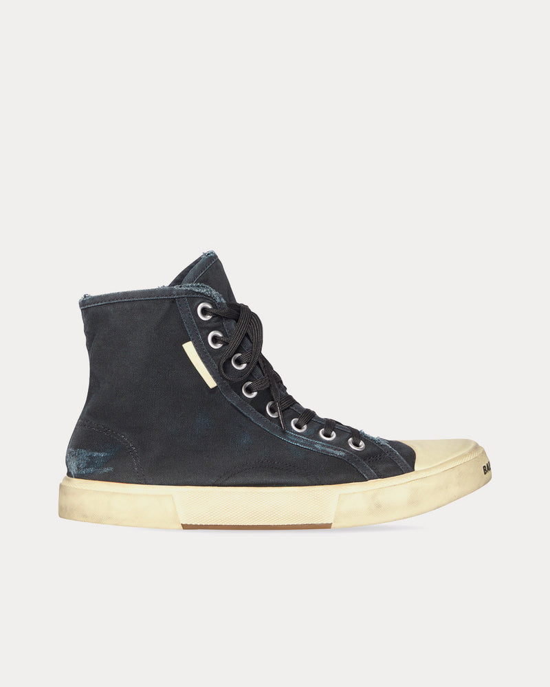 Balenciaga Paris Black High Top Sneakers - 1