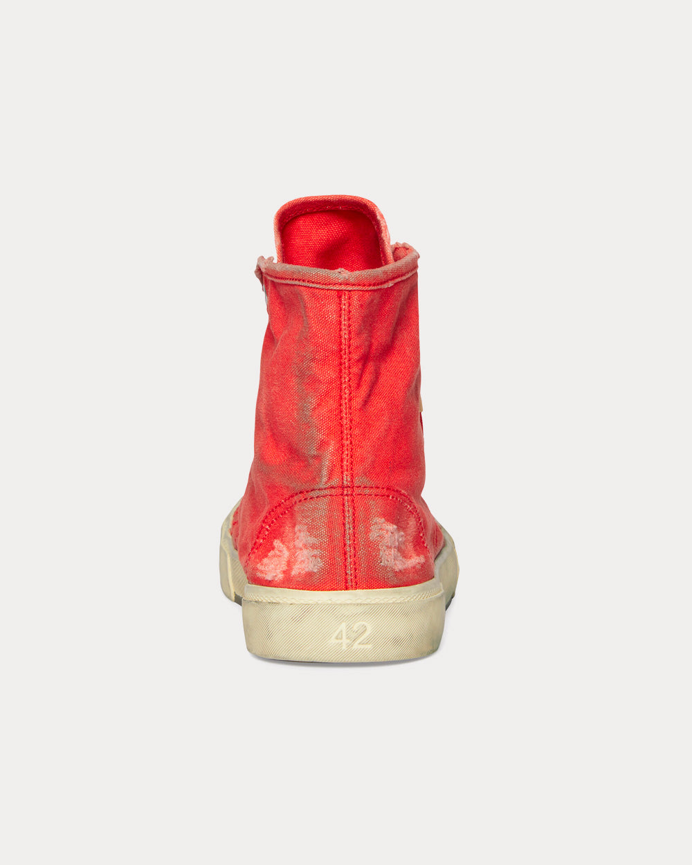 Balenciaga Paris Red High Top Sneakers - 4