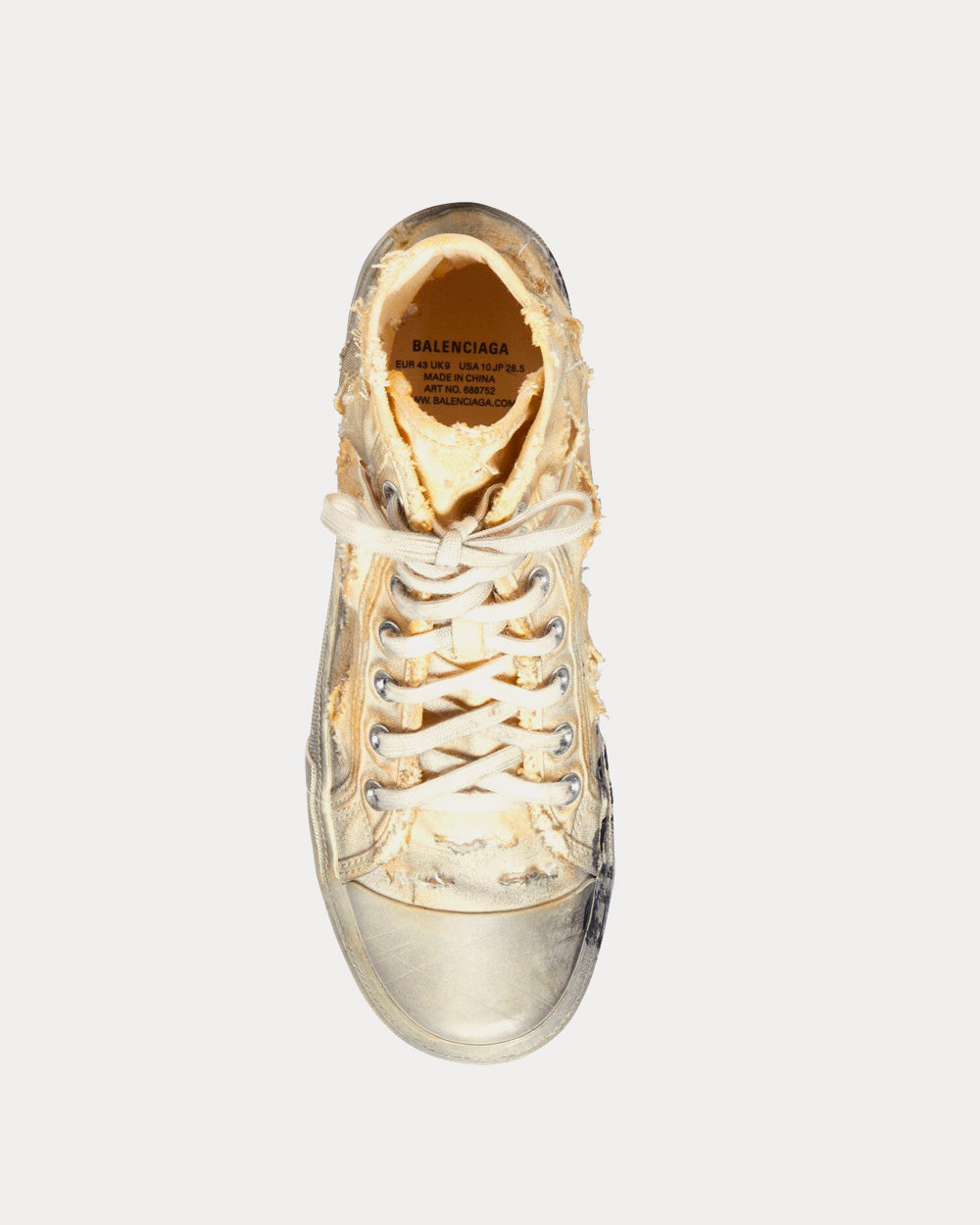 Balenciaga high top mens gold online