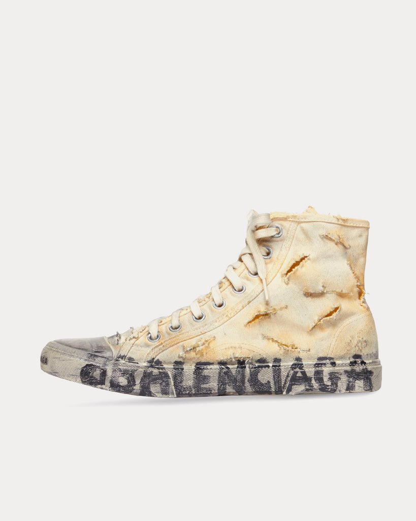 Balenciaga white high top on sale sneakers