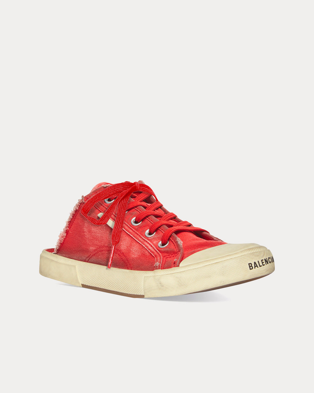 Balenciaga Paris Mule Red Low Top Sneakers - 2