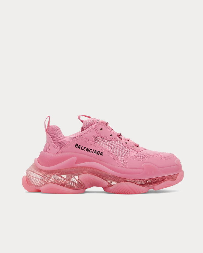 Balenciaga Triple S Pink Low Top Sneakers - 1