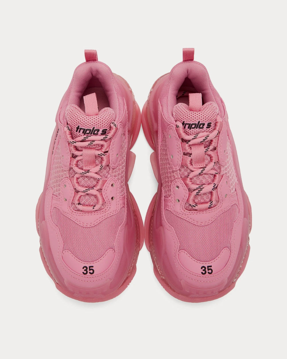 Balenciaga Triple S Pink Low Top Sneakers - 3