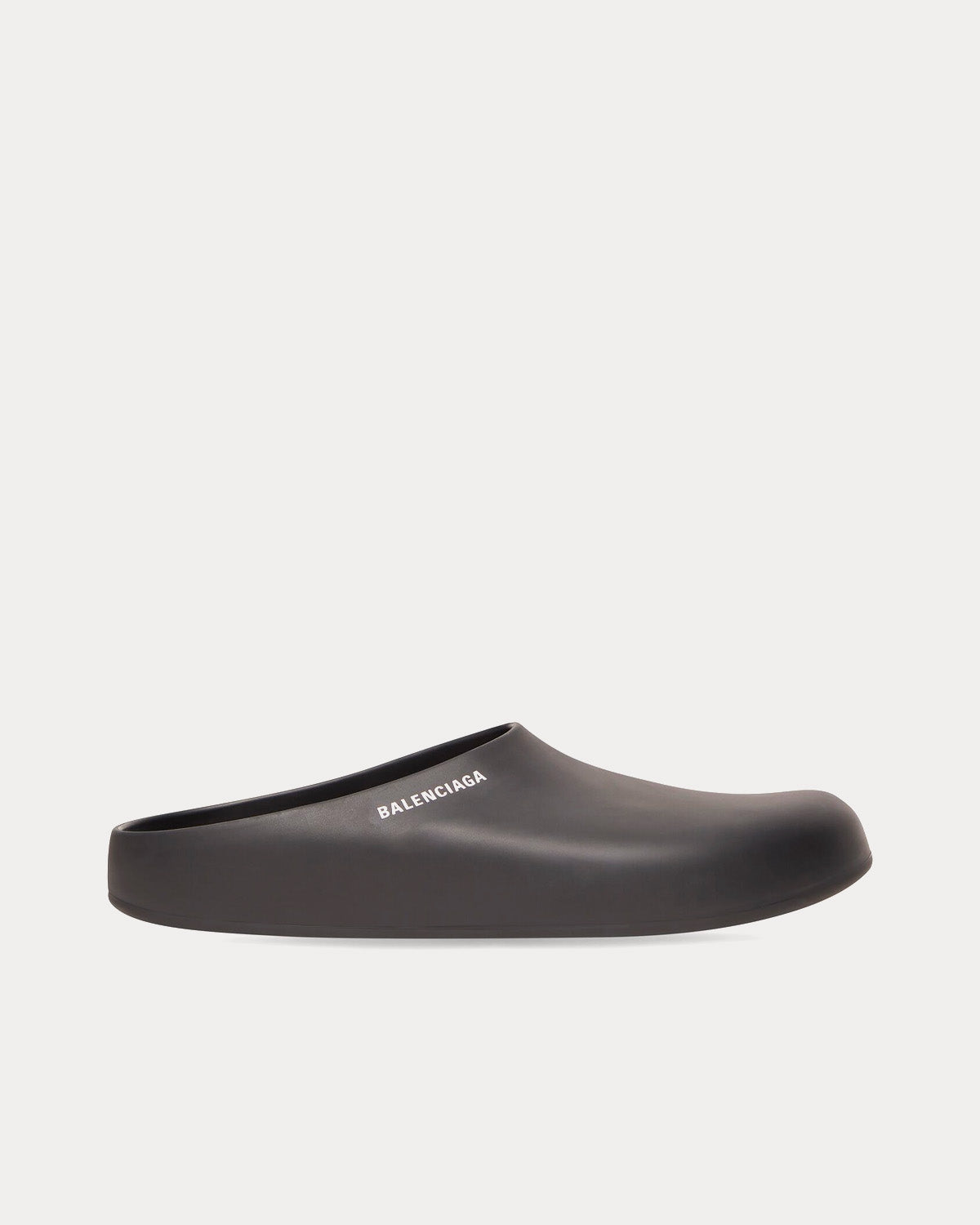 Balenciaga Pools Closed Rubber Black Slides - 1