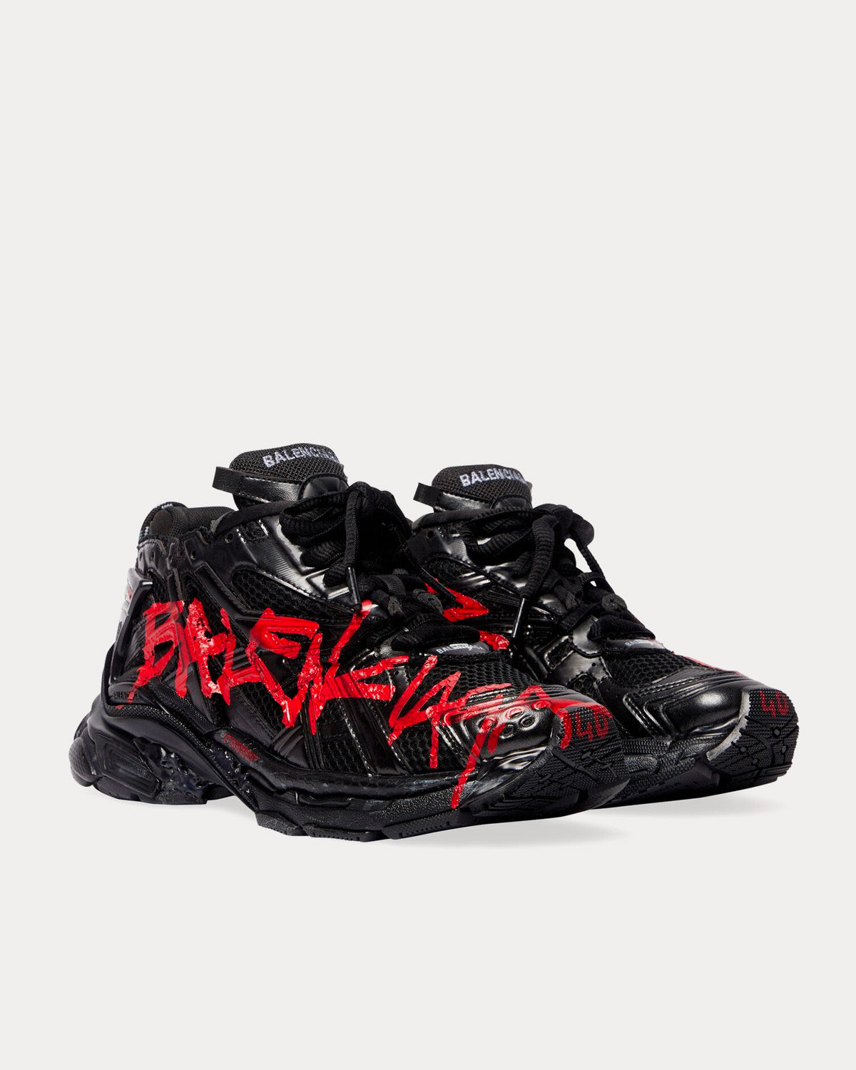 Balenciaga sneakers black and red online