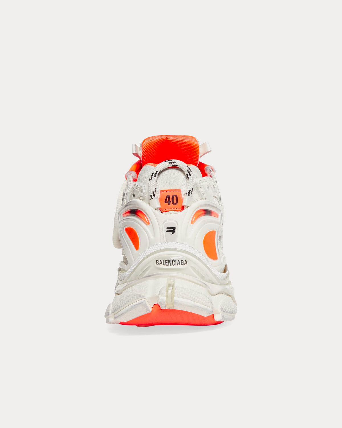 Orange and white balenciaga runners hotsell