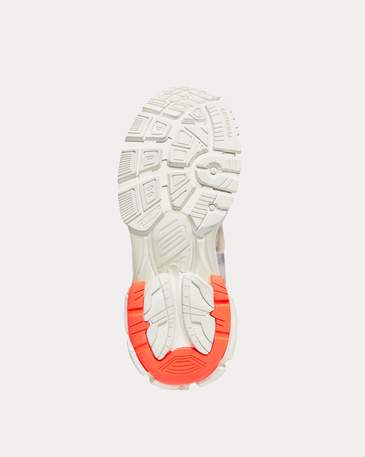 Balenciaga Runner Mesh & Nylon Neon Orange / Off-White Low Top Sneakers - 5