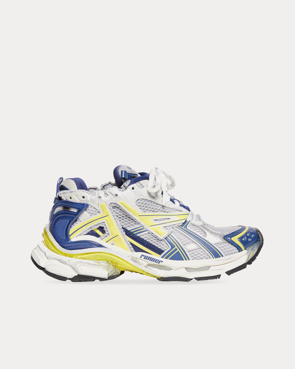 Balenciaga Runner Mesh & Nylon White / Blue / Yellow / Grey / Black Low Top Sneakers - 1