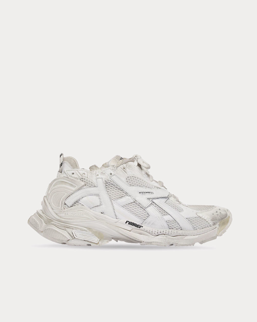 Balenciaga Runner Mesh & Nylon White Low Top Sneakers - 1