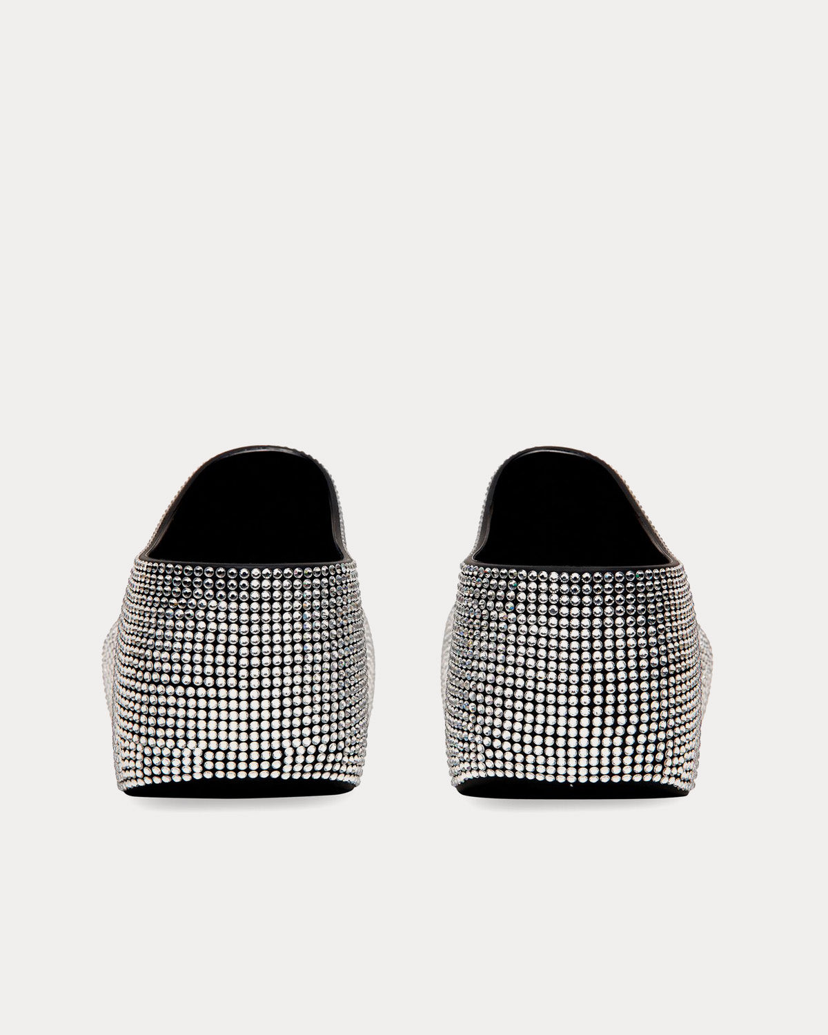 Balenciaga Technoclog Rhinestone Rubber Black Slip Ons - 4