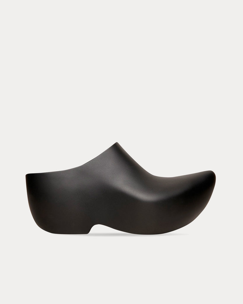 Balenciaga Technoclog Rubber Matte Black Slip Ons - Sneak in Peace