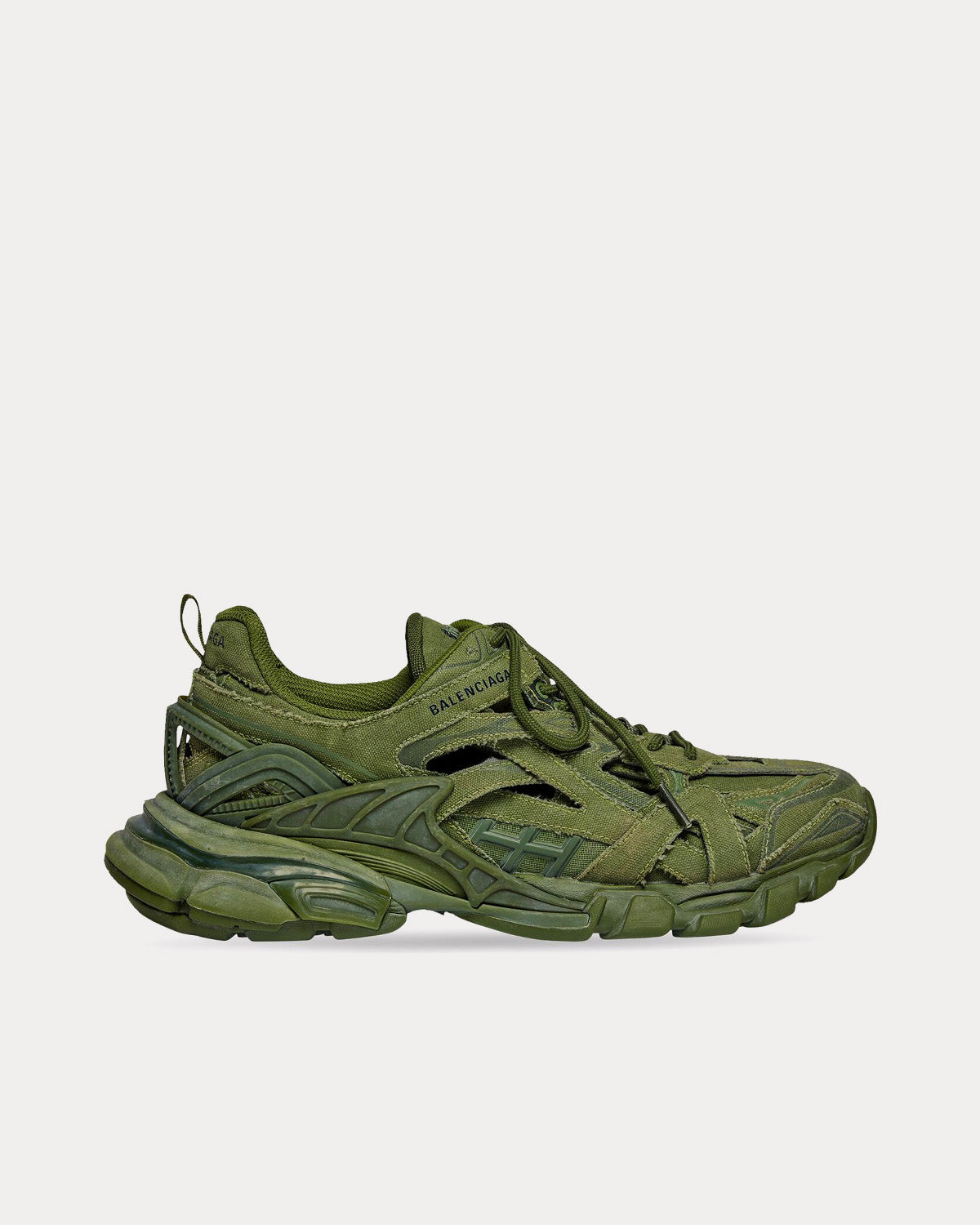 Olive green balenciaga sneakers on sale