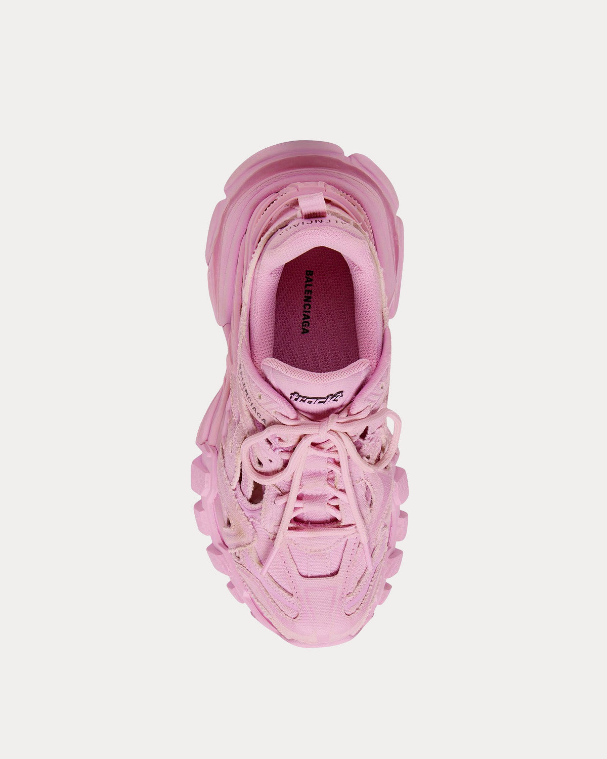 Balenciaga Track.2 Canvas Pink Low Top Sneakers - 2