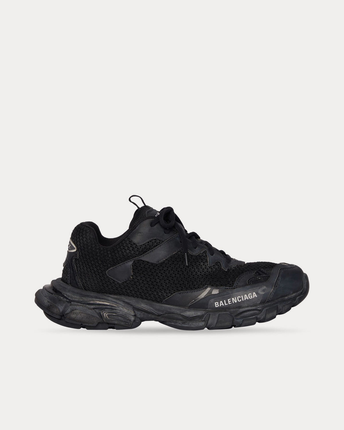 Balenciaga Track.3 Mesh & Nylon Black Low Top Sneakers - 1