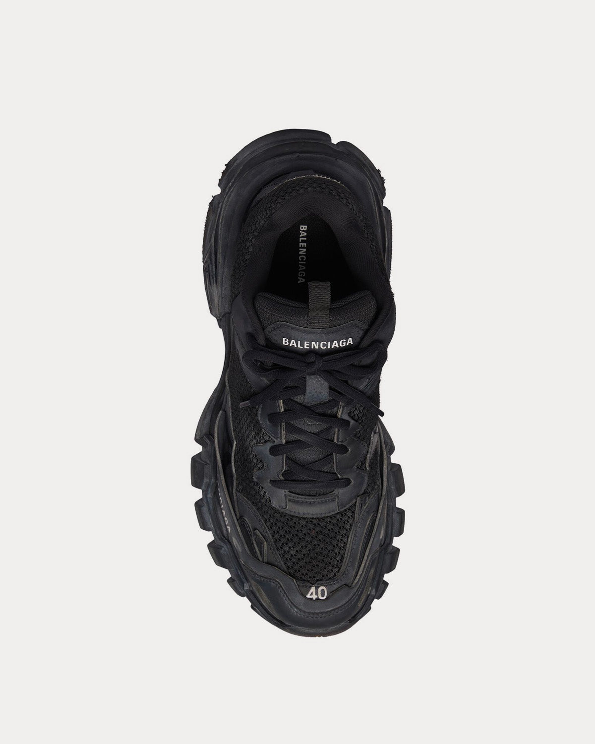 Balenciaga Track.3 Mesh & Nylon Black Low Top Sneakers - 2