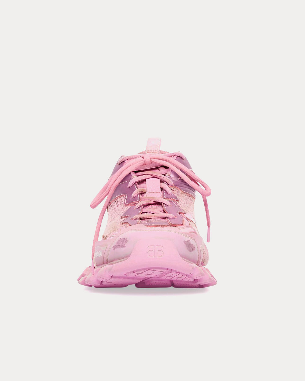 Balenciaga Track.3 Mesh & Nylon Pink / White Low Top Sneakers - 2