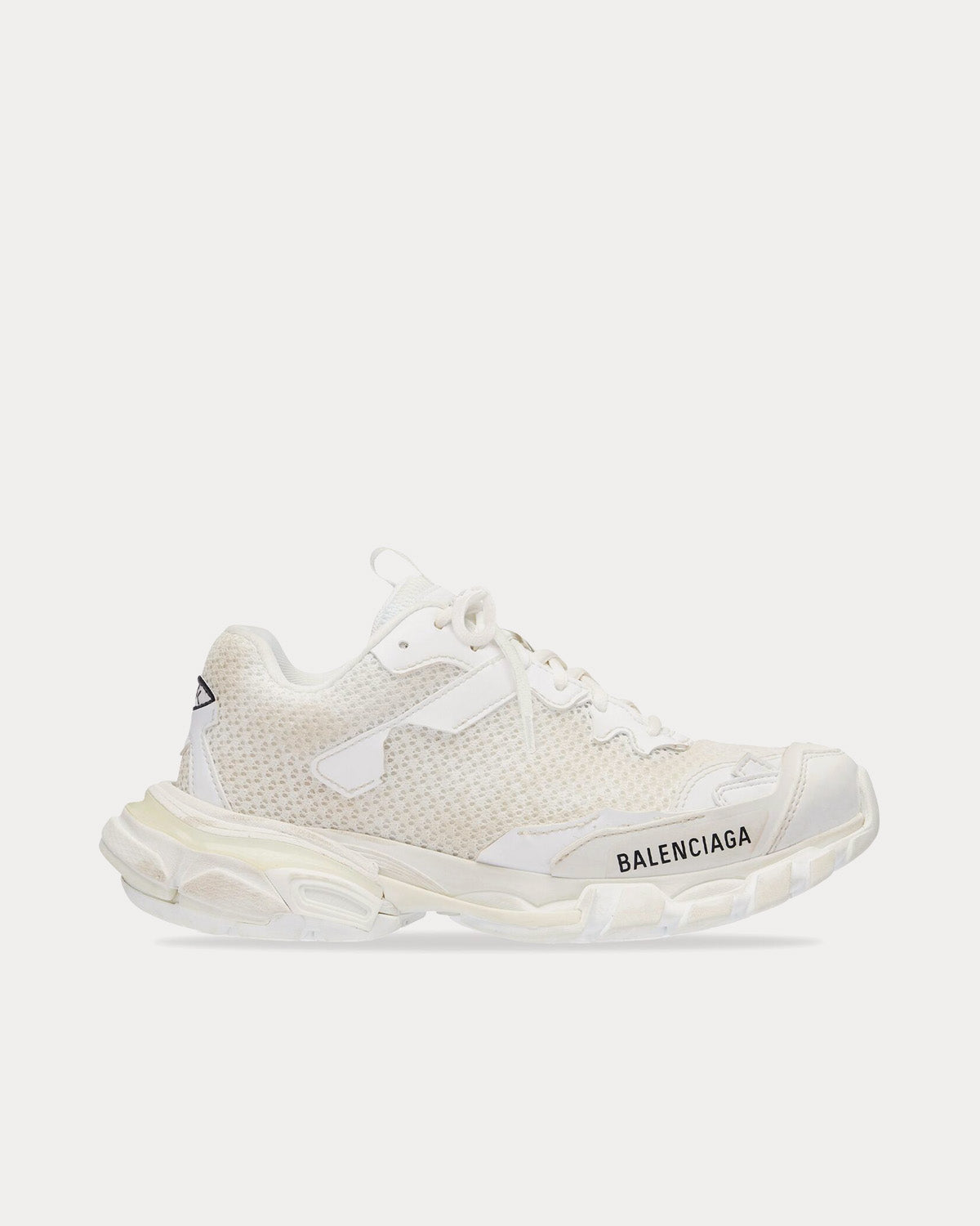 Balenciaga Track.3 Mesh & Nylon White Low Top Sneakers - 1