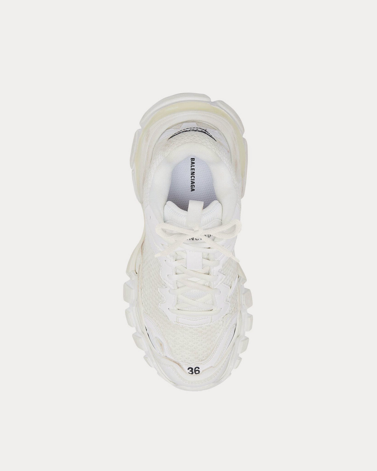 Balenciaga Track.3 Mesh Nylon White Low Top Sneakers Sneak in Peace