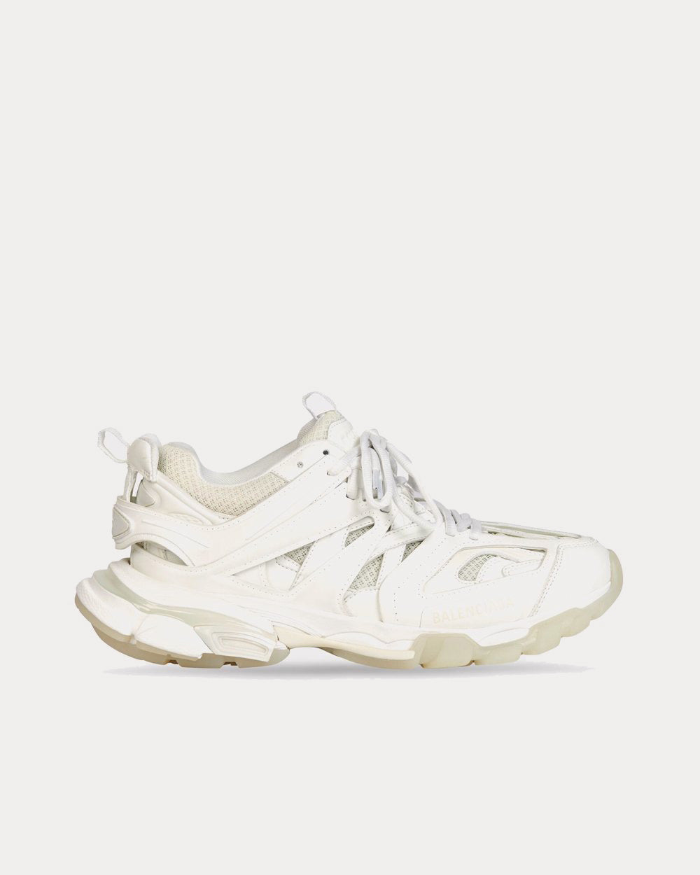 Balenciaga Track Dark Mesh & Nylon White Glow Low Top Sneakers - 1