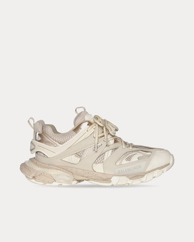 Balenciaga Track Recycled Sole Mesh & Nylon Light Beige Low Top Sneakers