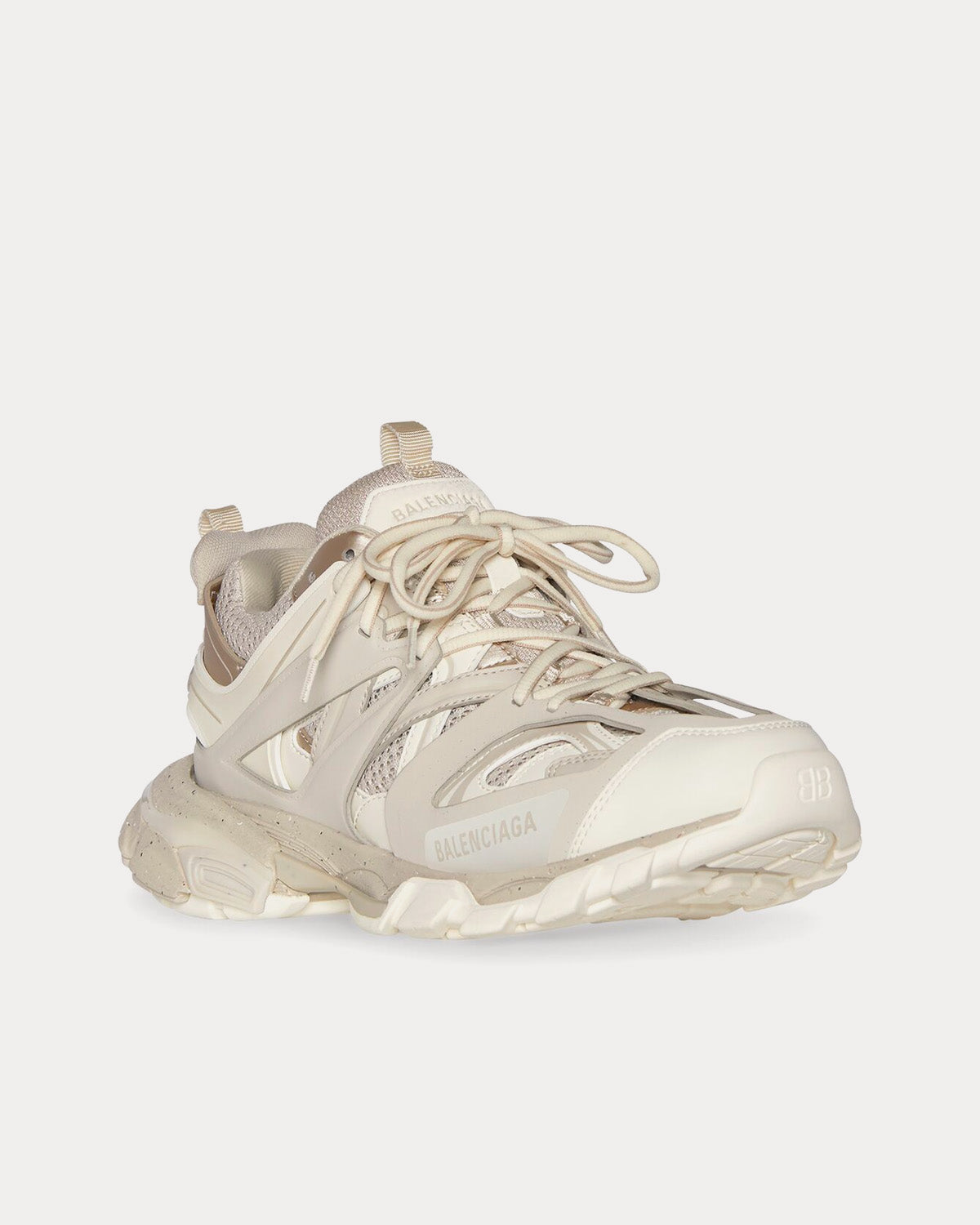 Balenciaga - Track Recycled Sole Mesh & Nylon Light Beige Low Top Sneakers