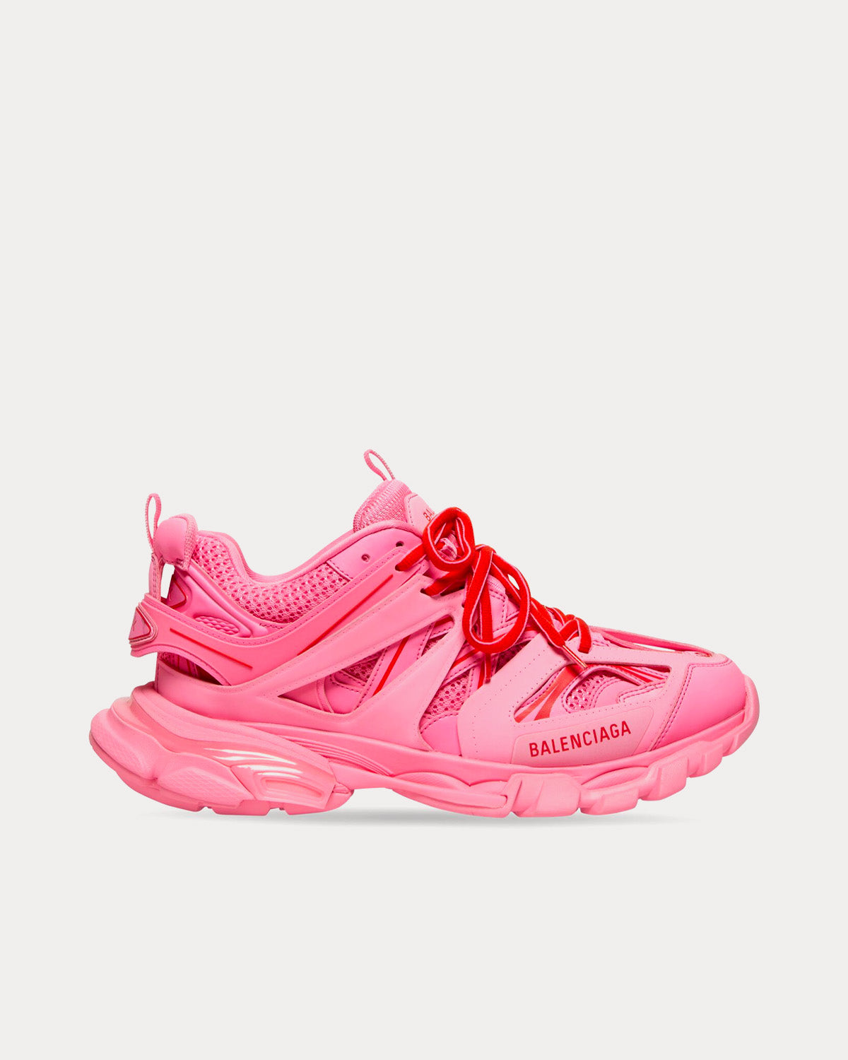 Balenciaga Track Mesh Nylon Neon Pink Low Top Sneakers Sneak in Peace