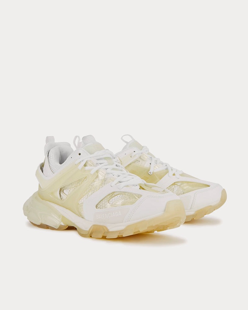 Balenciaga Track Clear Sole White Low Top Sneakers - 2