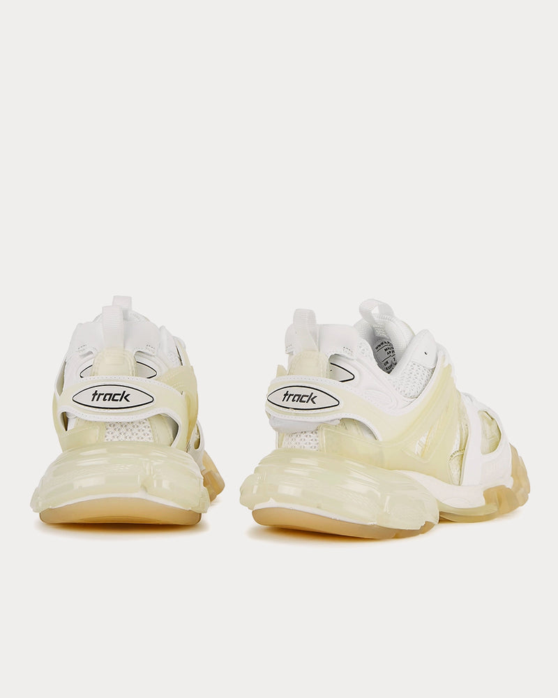 Balenciaga Track Clear Sole White Low Top Sneakers - 3