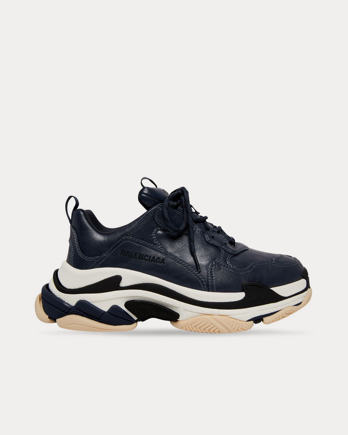 Men s Triple S Dark Blue Low Top Sneakers