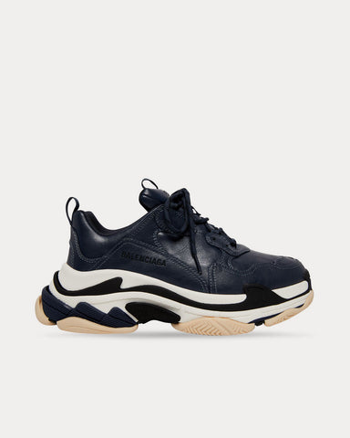 Balenciaga Triple S Dark Blue Low Top Sneakers