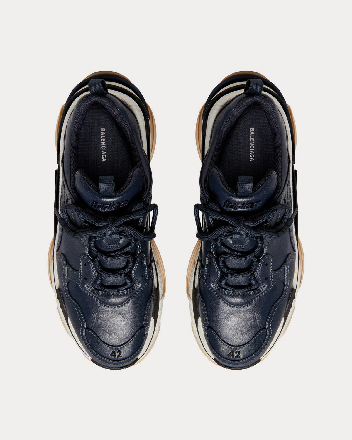 Balenciaga Triple S Dark Blue Low Top Sneakers - 2