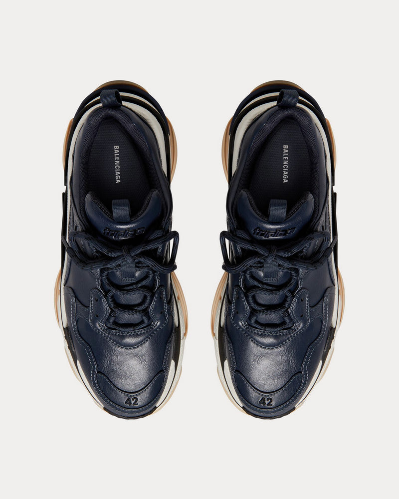 Balenciaga Triple S Dark Blue Low Top Sneakers - 2