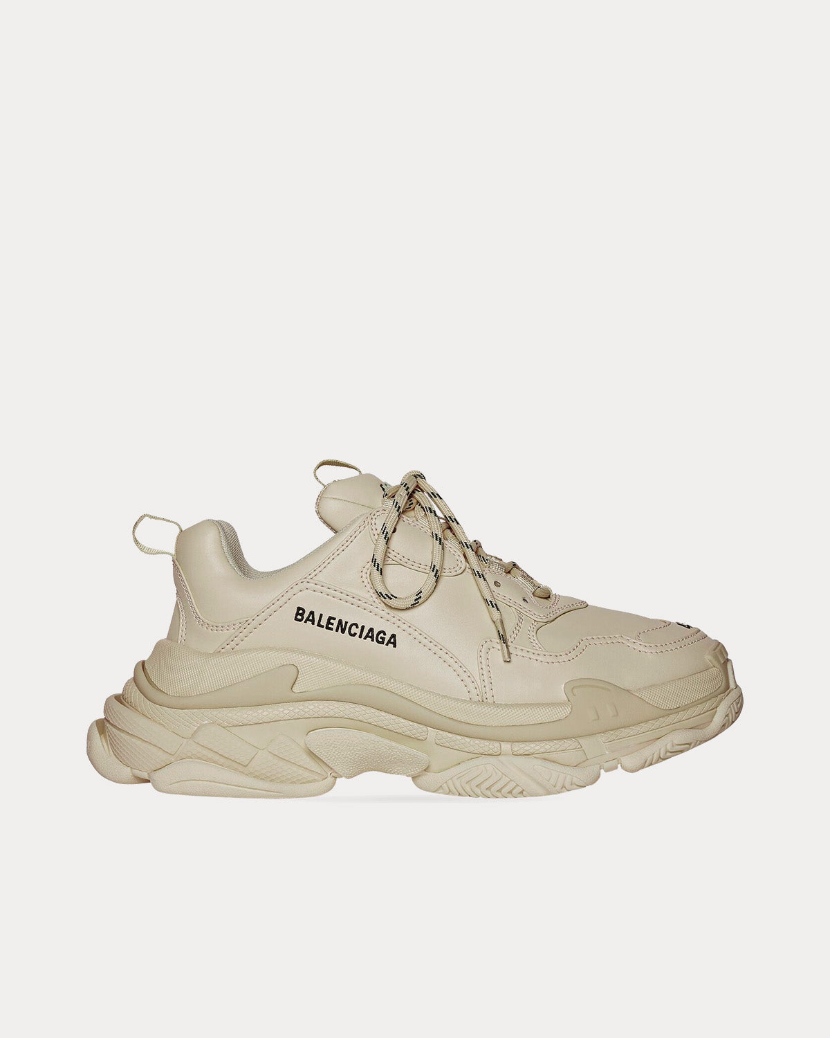 Balenciaga Triple S Beige Low Top Sneakers - 1