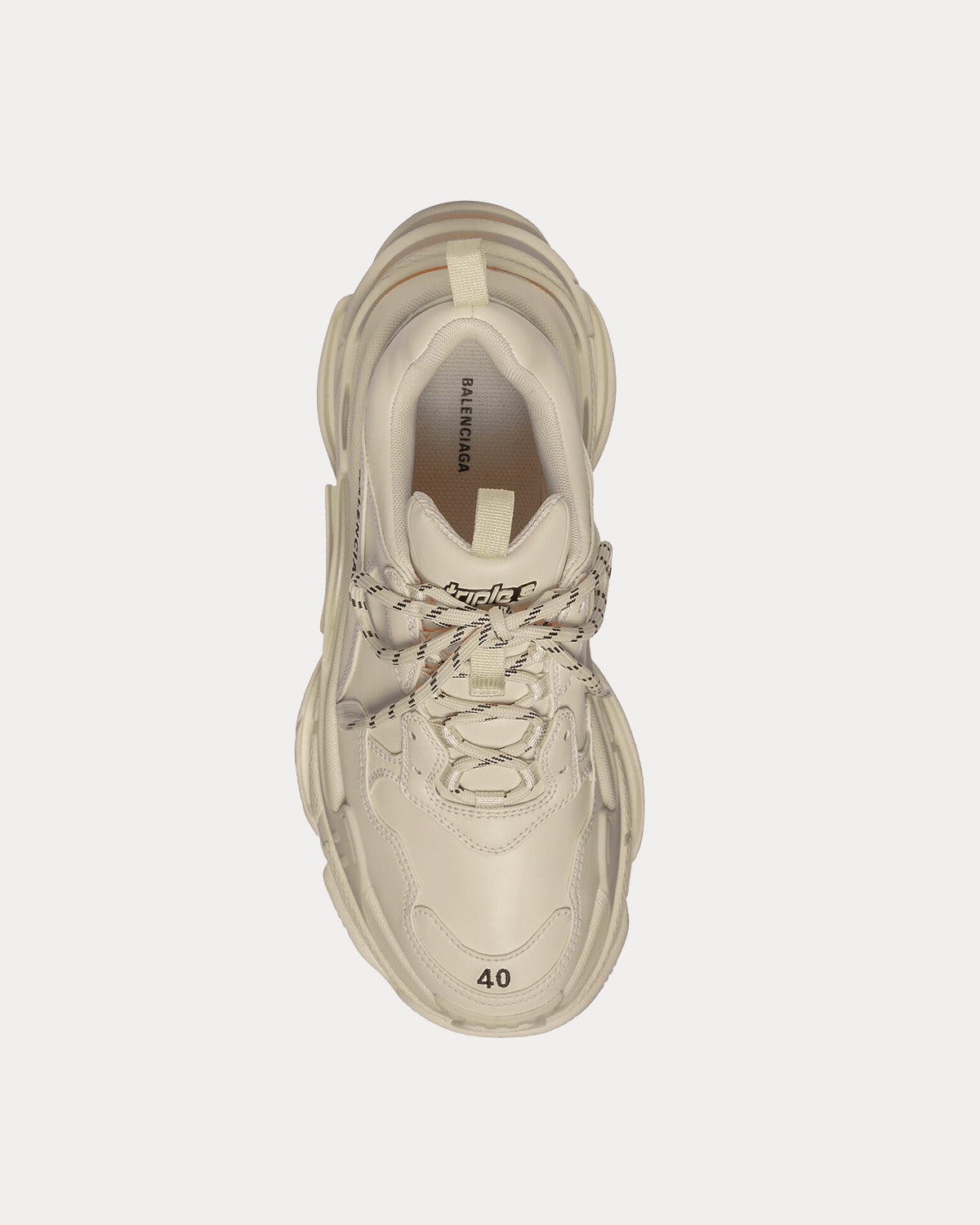 Balenciaga Triple S Beige Low Top Sneakers - 3