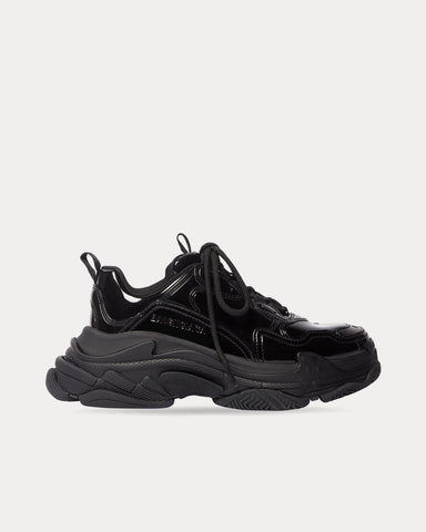 Balenciaga Triple S Rubber Black Low Top Sneakers